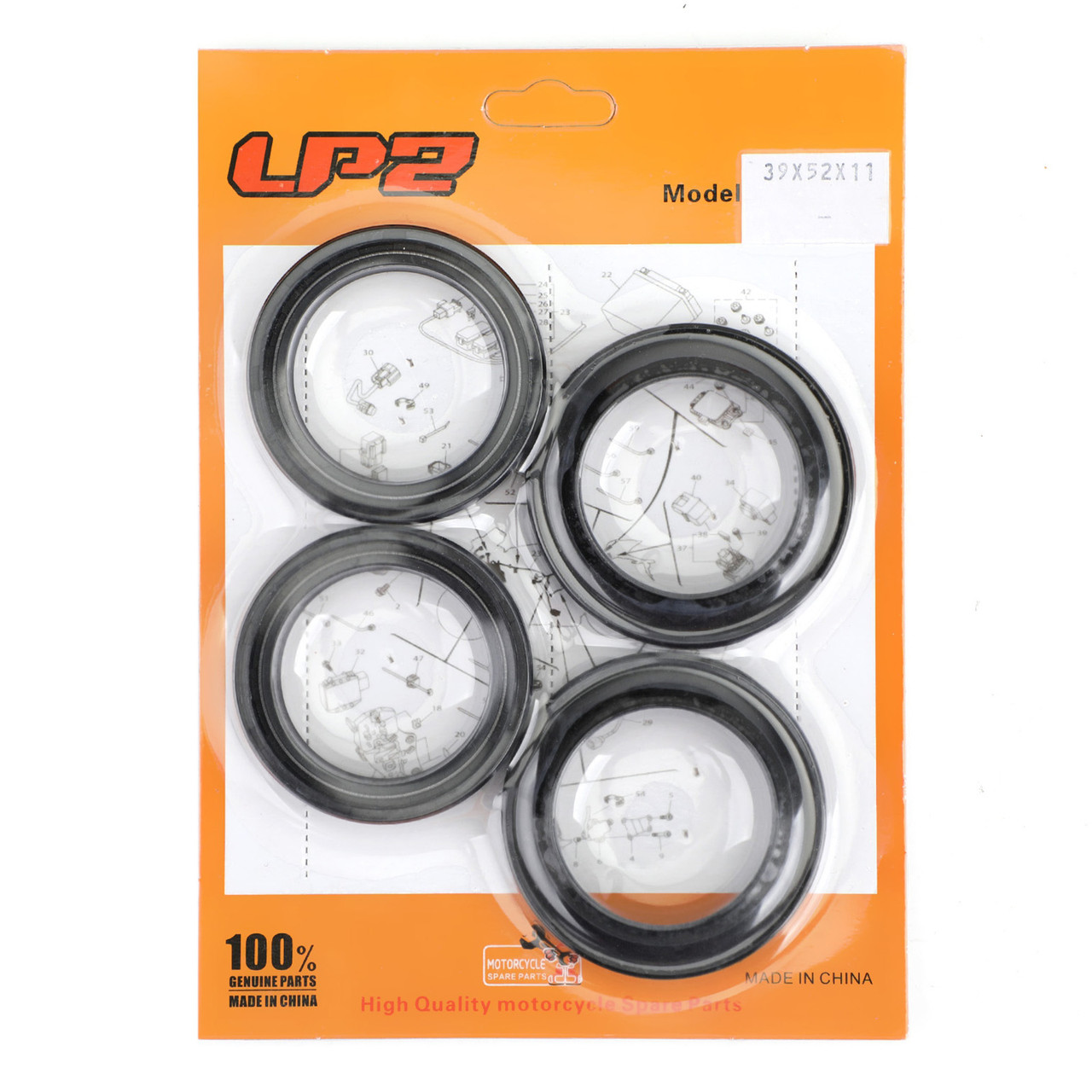Fork Seal Dust Kit for Kawasaki BJ250 92-97 EJ400 06-08 EJ650 99-08 EJ800 11-16 ZR250 91-96