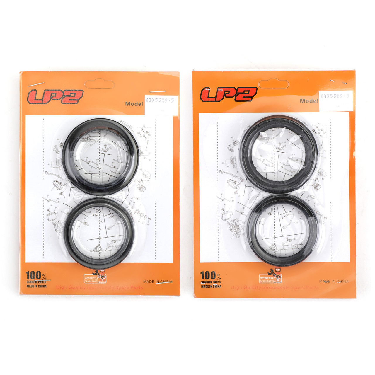Fork Seal Dust Kit for Kawasaki Ninja ZX-14 ZX-14R ZZR1400 ZG1400