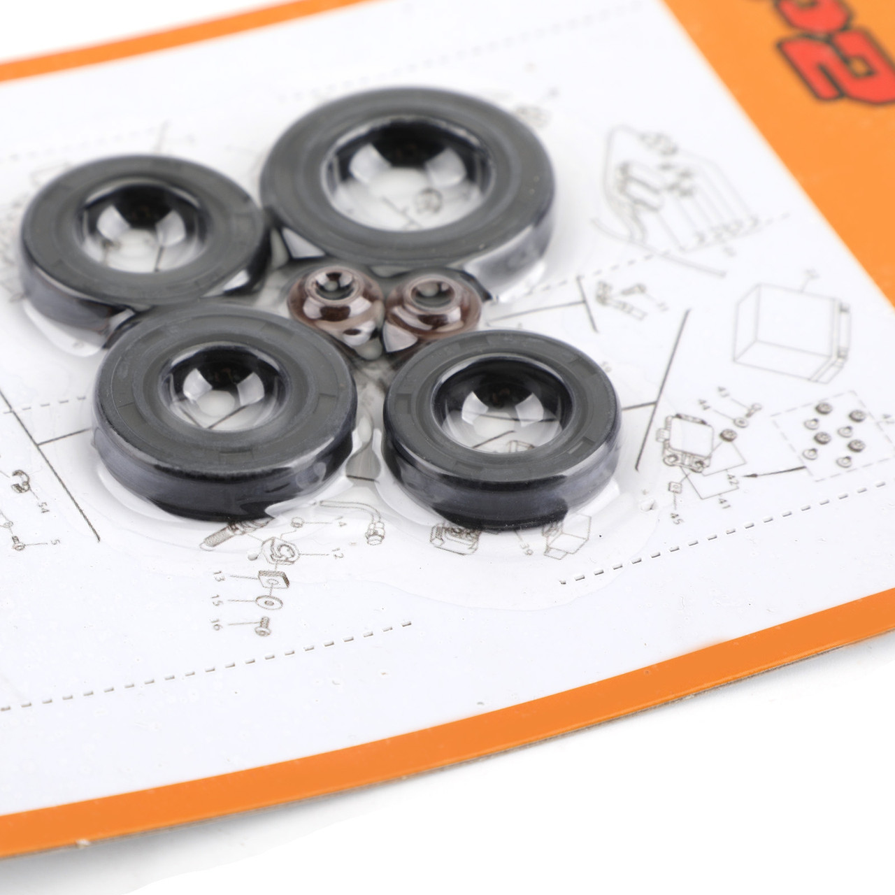 6pcs Engine Oil Seal Kit Set for Honda CB100K Super Sport CL100K 70-72 CL100S 71-73 SL100K 70-73 XL100 74-78 CB125S 73-80 CL125S 73-74 SL125K 71-73 TL125 73-76