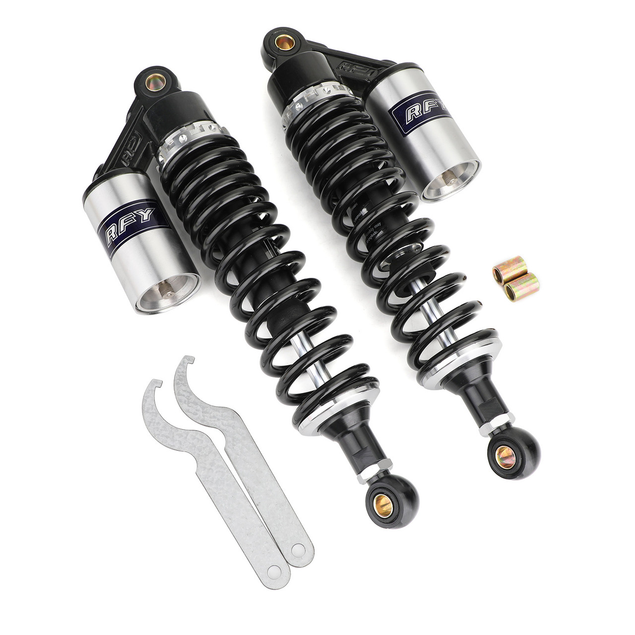 Universal Adjustable 340mm Rear Suspension Air Shock Absorbers For Suzuki Yamaha Honda