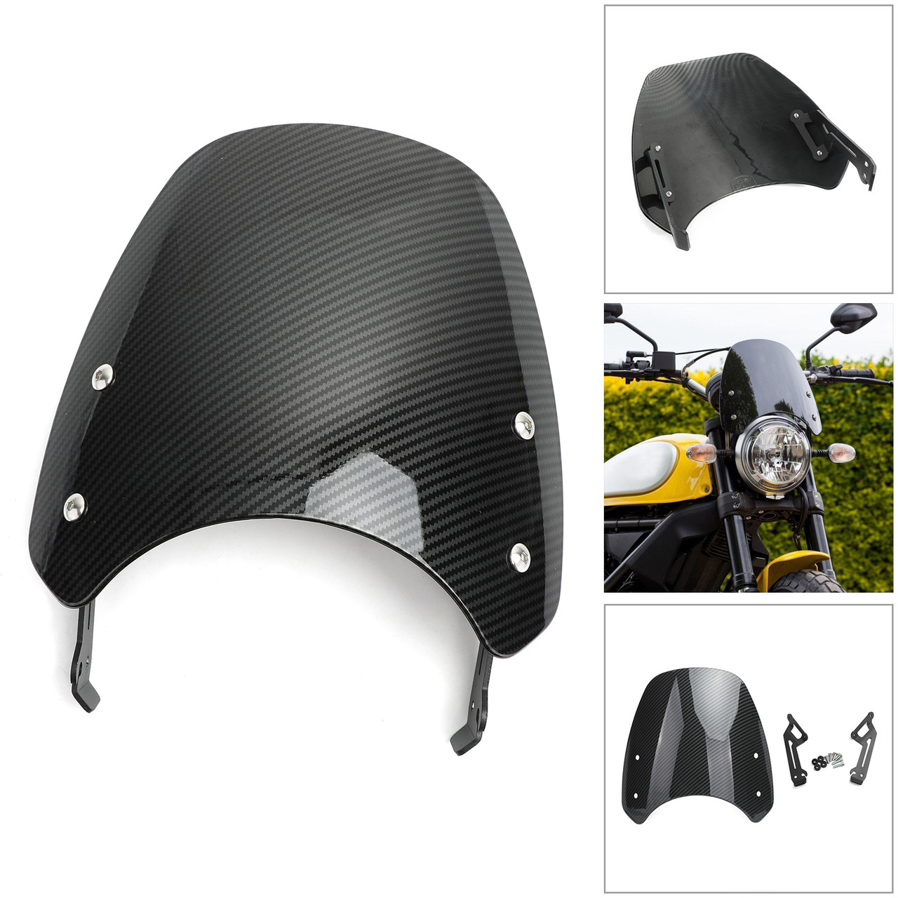 Windshield Windscreen Wind Defector protection For Ducati Scrambler 15-2018 CBN