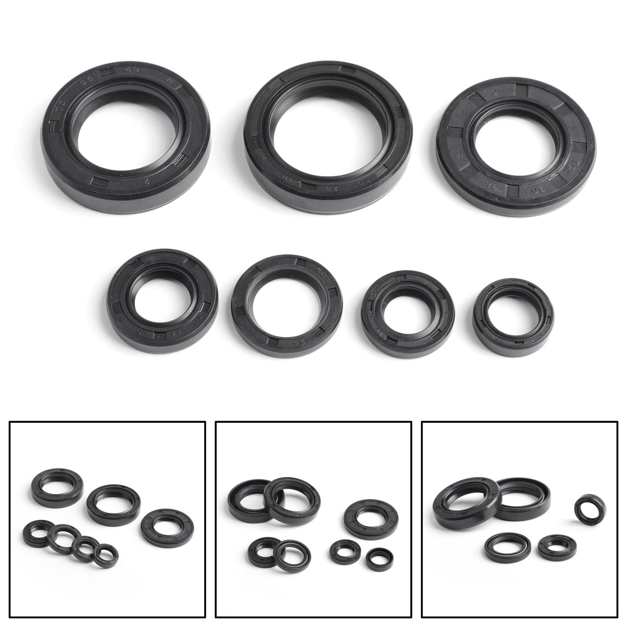 Engine Oil Seal Kits Fits For Yamaha DT125 76-81 DT175 YZ100 YZ125 74-81  MX125 MX175 74-76