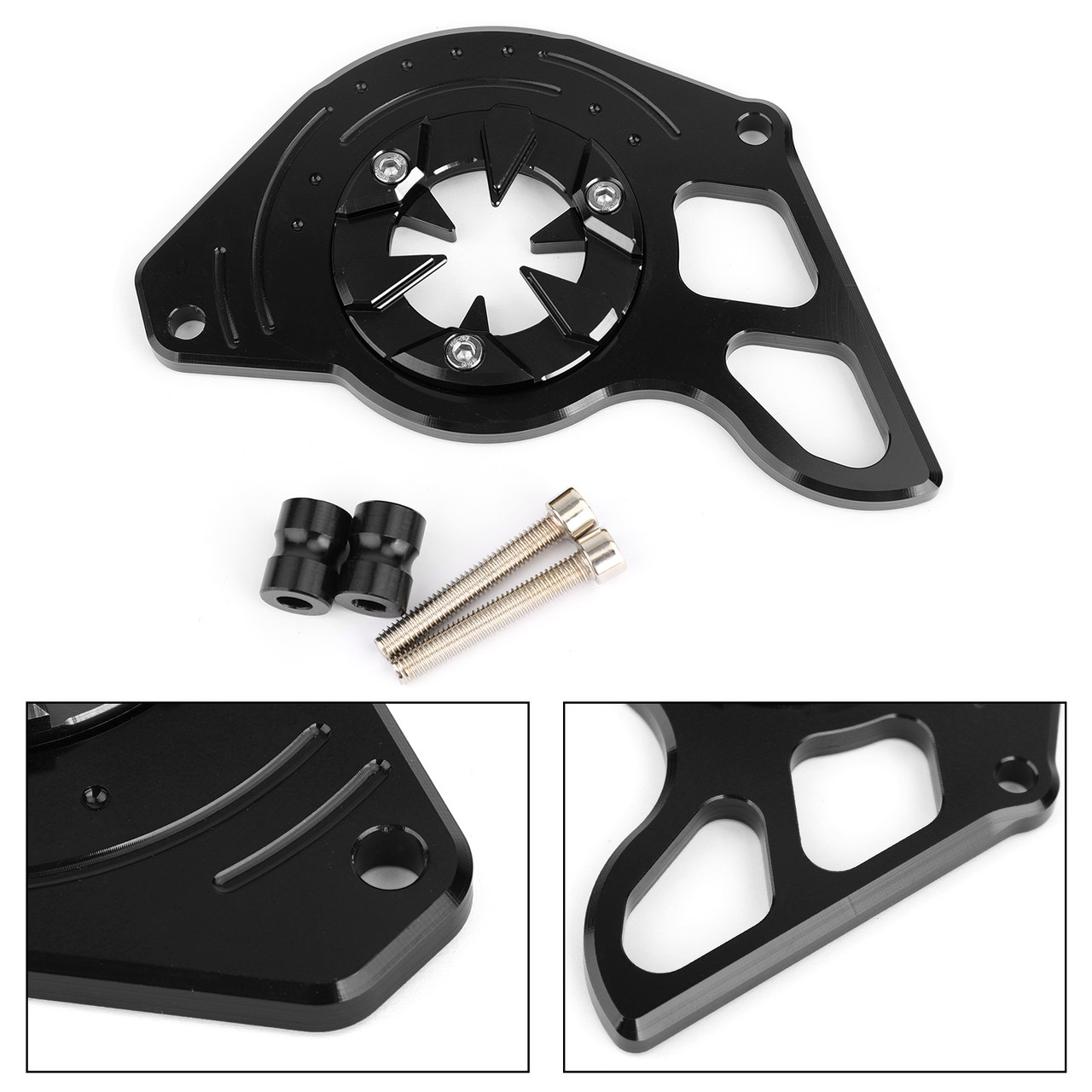 Front Sprocket Chain Guard Cover Left Side Engine for Honda MSX125 13-15 MSX125SF 16-19 Black