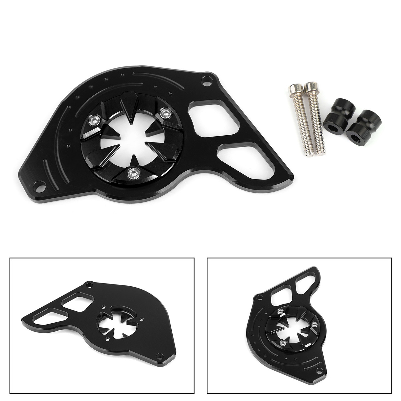 Front Sprocket Chain Guard Cover Left Side Engine for Honda MSX125 13-15 MSX125SF 16-19 Black