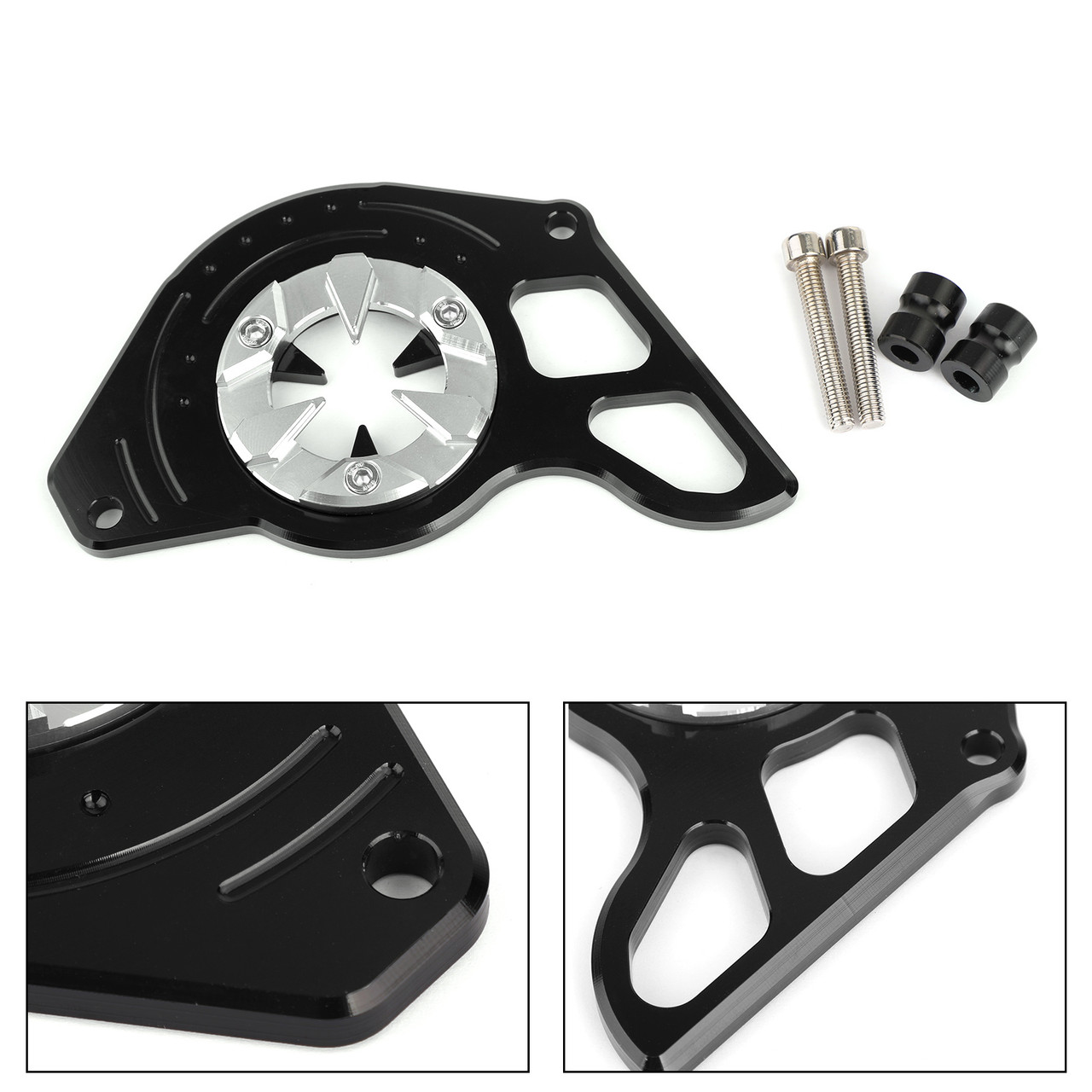 Front Sprocket Chain Guard Cover Left Side Engine for Honda MSX125 13-15 MSX125SF 16-19 Silver