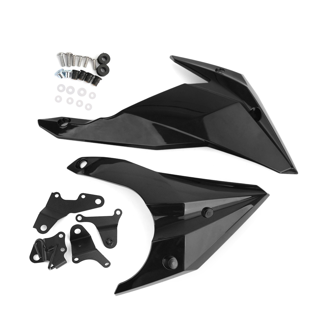 Engine Panel Belly Pan Lower Cowling Cover Fairing for Kawasaki Z400 2018-2023 GBLK
