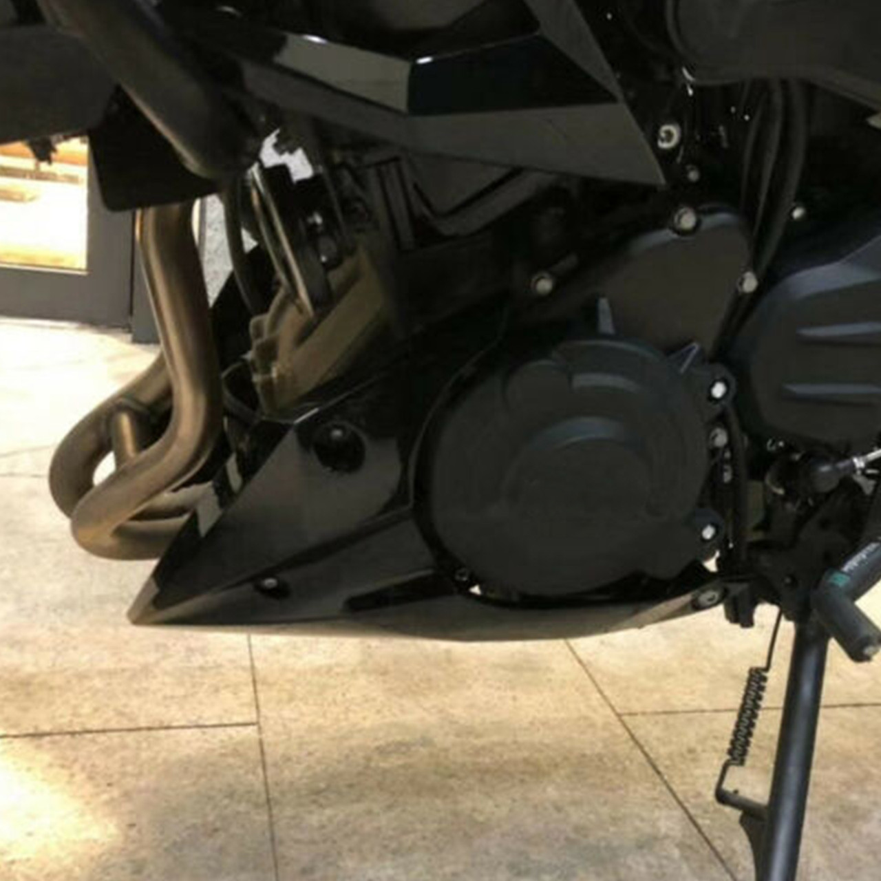 Engine Panel Belly Pan Lower Cowling Cover Fairing for Kawasaki Z400 2018-2023 MBLK