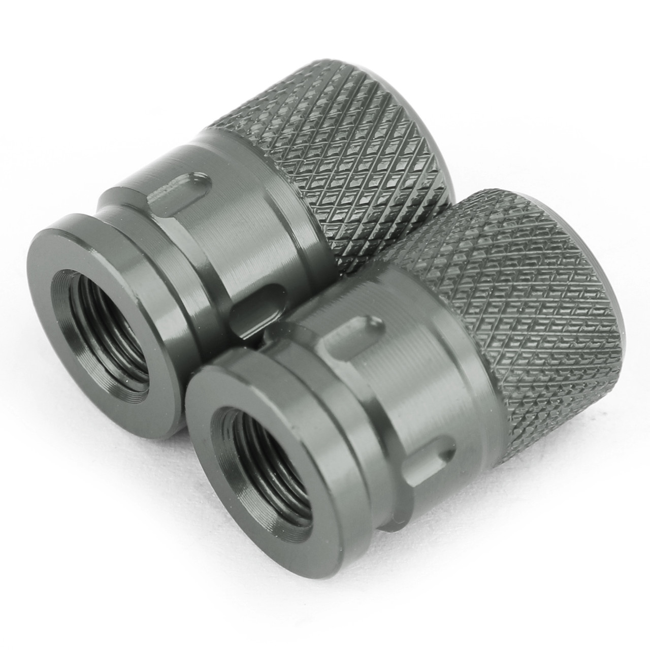 2pcs CNC Anti-Thief Tire Valve Stem Caps TIT