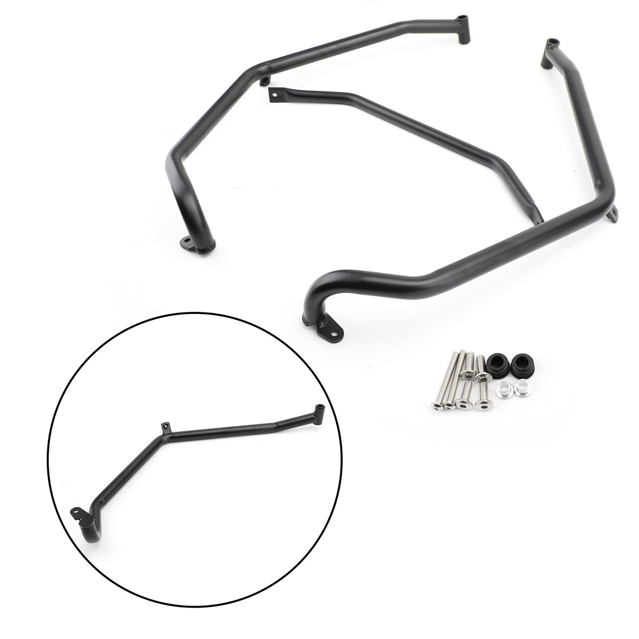 Lower Crash Bar Engine Guard Bumper Protector for Honda ADV 150 ADV150 2020 Black