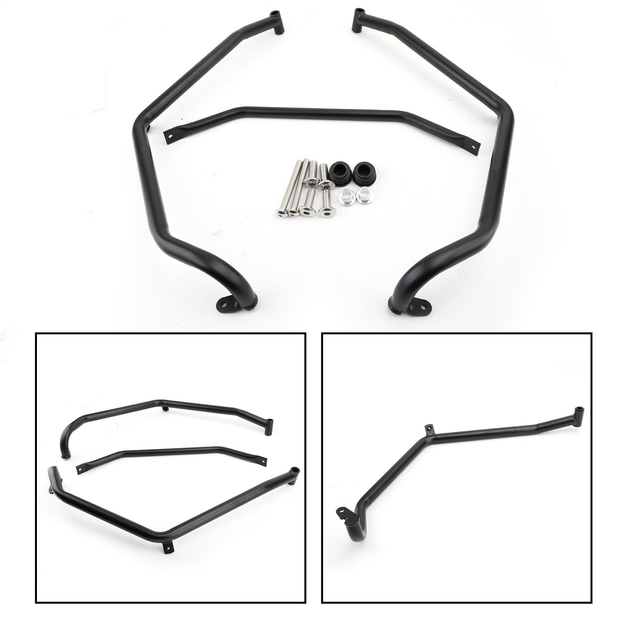 Lower Crash Bar Engine Guard Bumper Protector for Honda ADV 150 ADV150 2020 Black