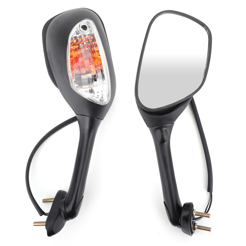 Rear View Side Mirrors With Turn Signals For Suzuki GSXR 600 750