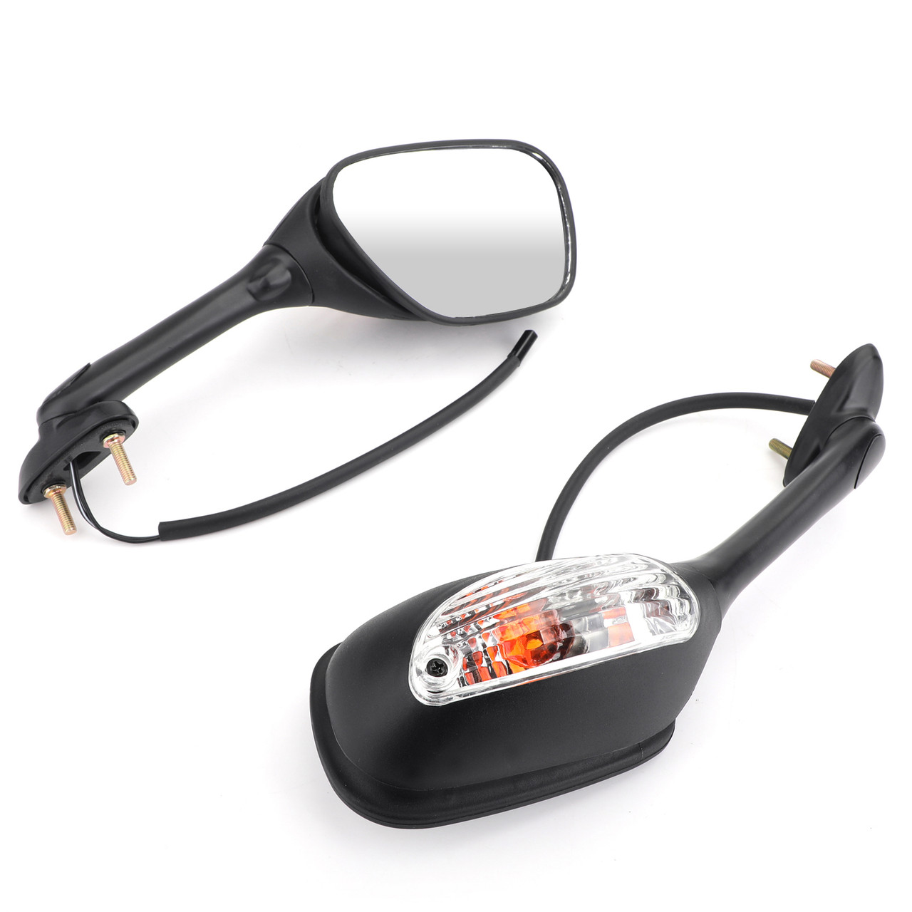 Rear View Side Mirrors With Turn Signals For Suzuki GSXR 600 750