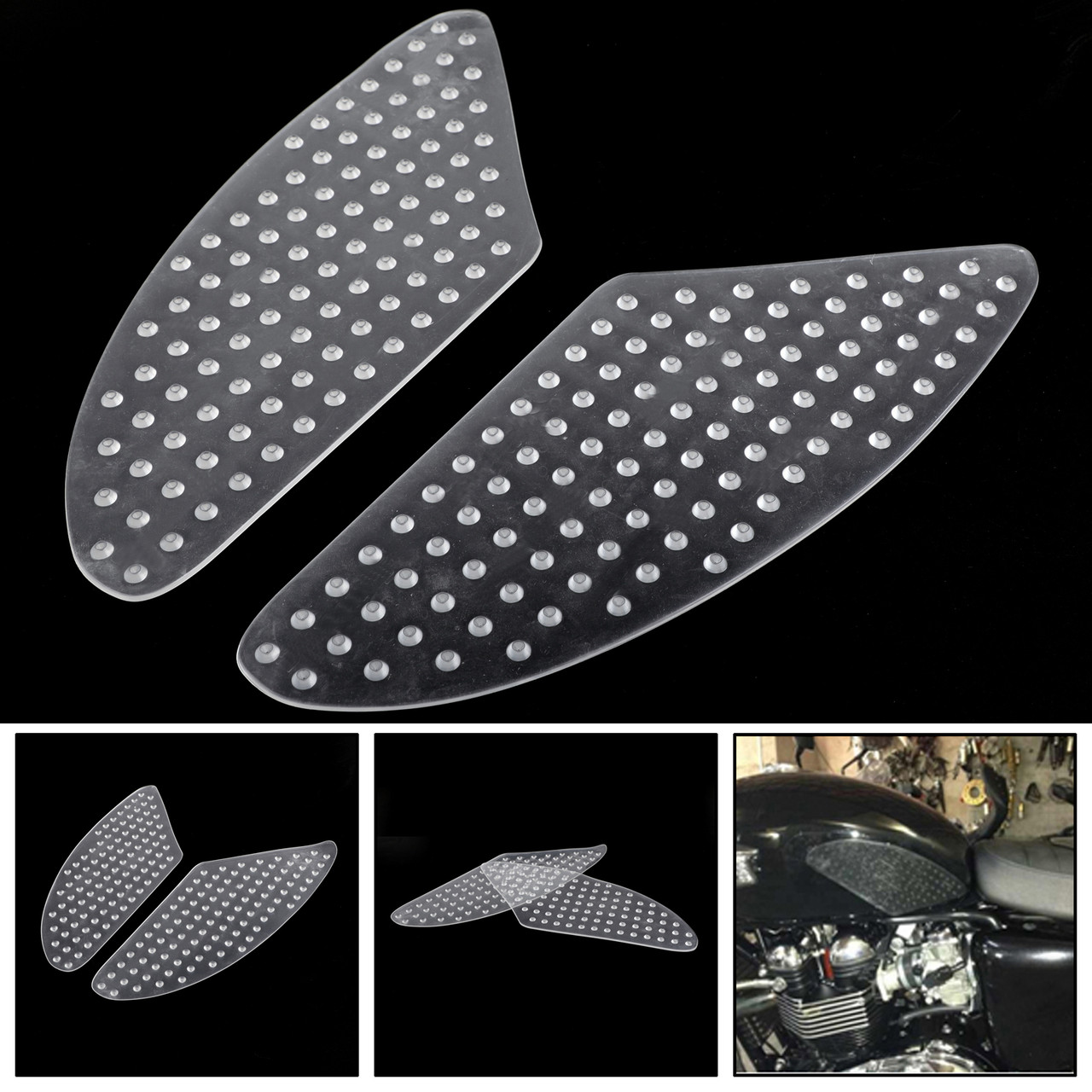 Tank Traction Pad Side Gas Knee Grip Protector Fit For Yamaha FZ1