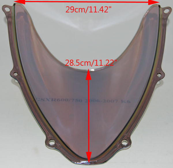Windshield WindScreen Double Bubble Fit For Suzuki GSXR 600/750 06-07 K6 WI