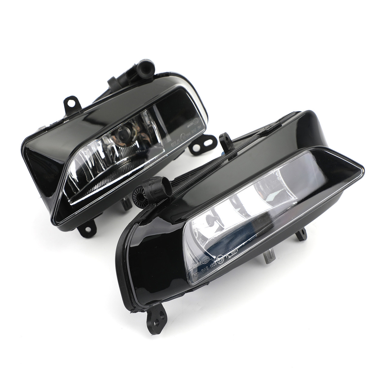 Pair Front Light Halogen Fog Lamp FIT For AUDI S5 A5-S Line 13-16 Black