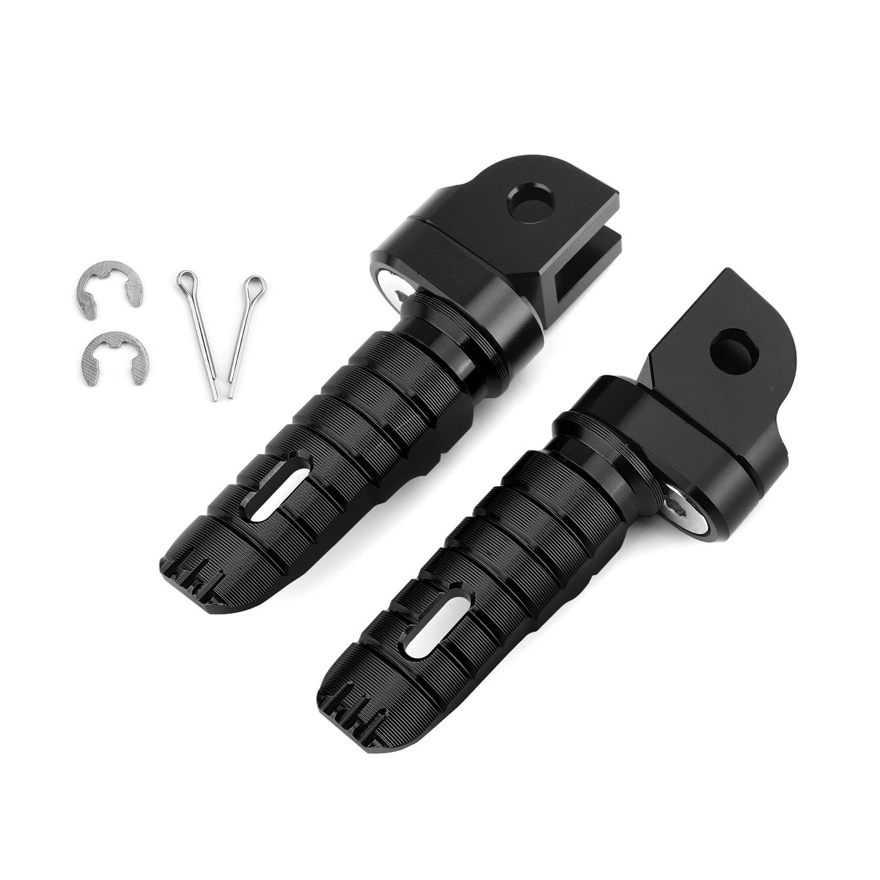 Front Footpegs Fit For HONDA CB125R 250R 300R 18-19 CB1100/RS/SX CBR400R 13-19 CB600F 98-13 VFR1200F 10-19 MSX125/GROM125 14-19 Black