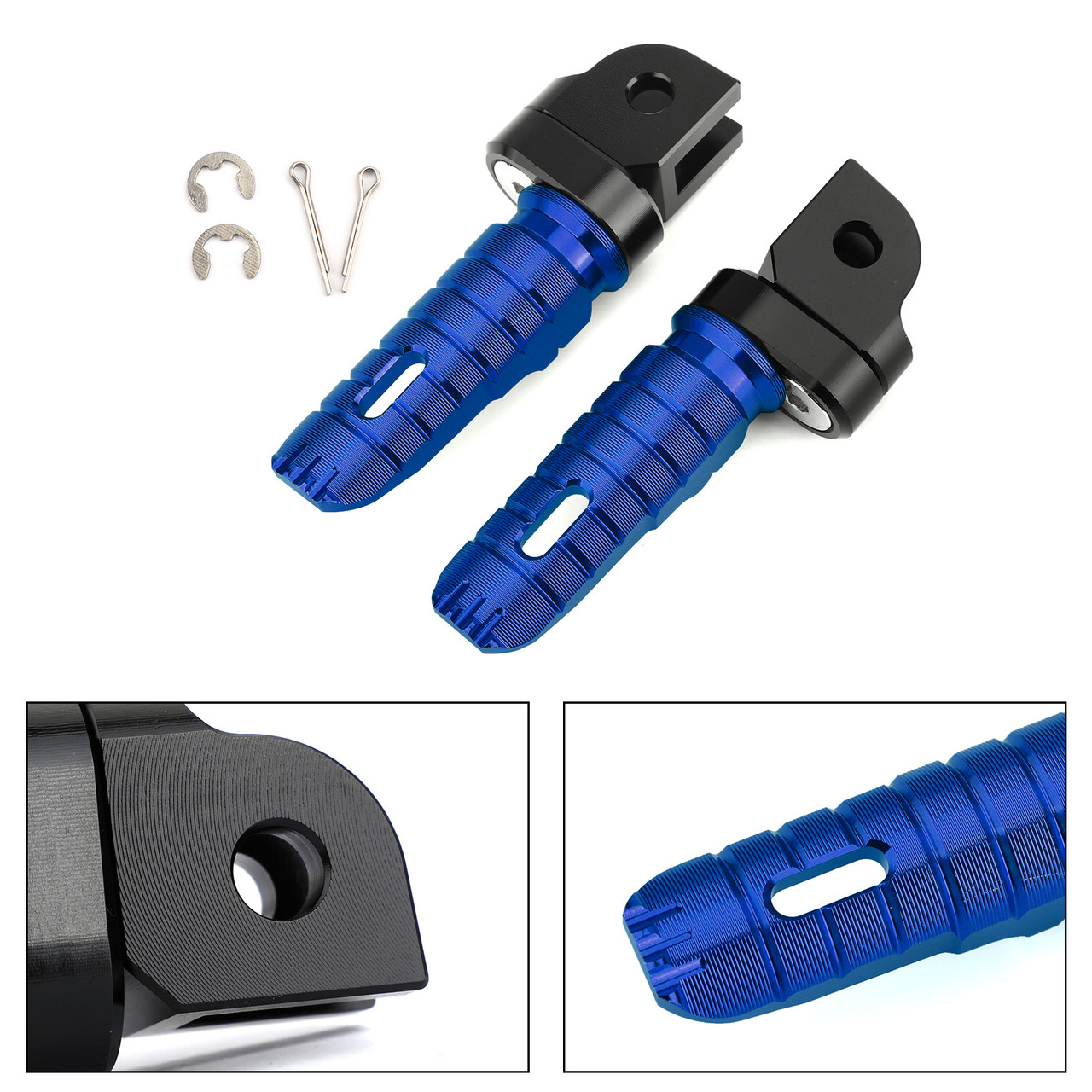 Front Footpegs Fit For SUZUKI GSX-S750 S1000 S1000F/Z 15-17 GSX-R 600 750 08-15 GSR250/S GSR250F 12-17 Blue