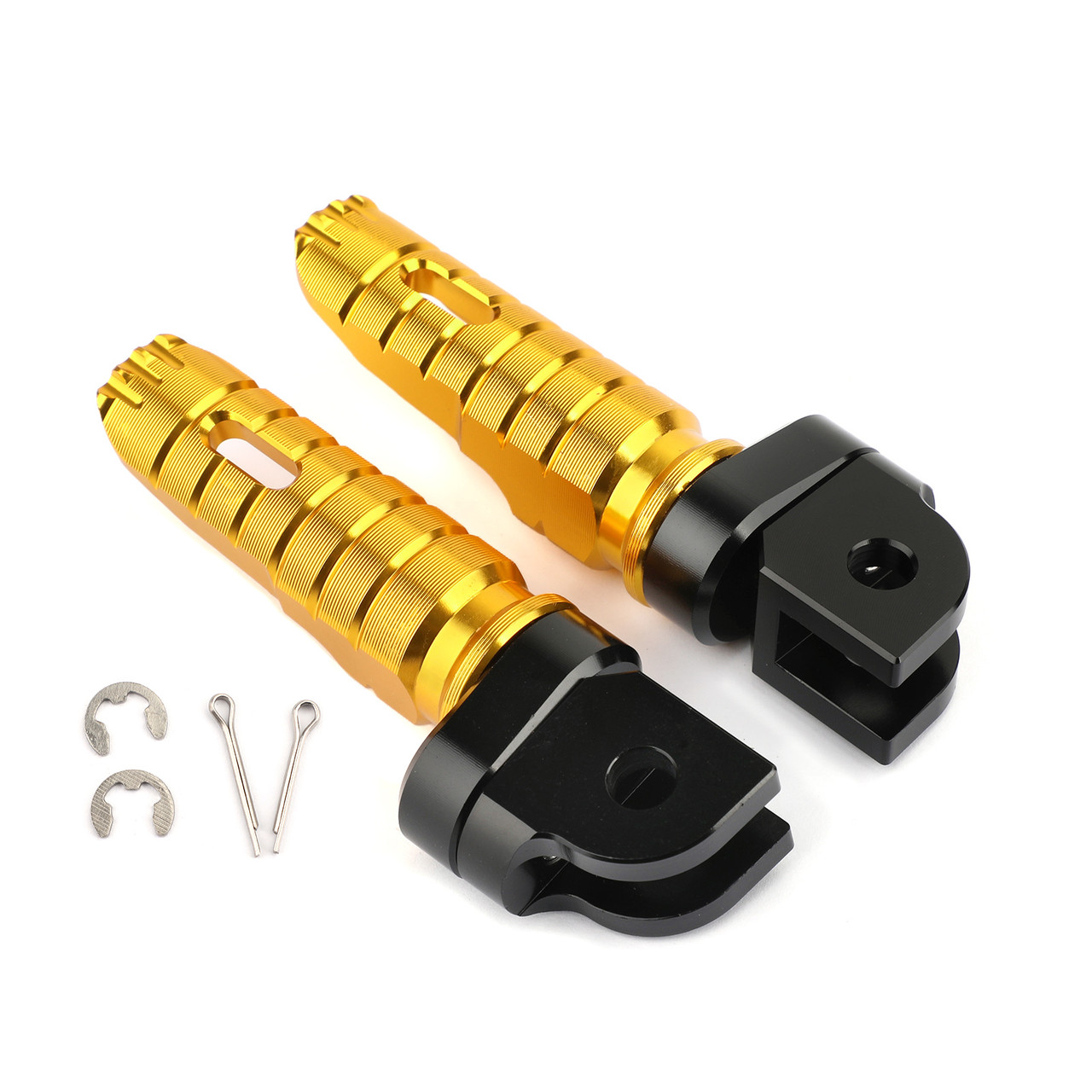 Front Footpegs Fit For SUZUKI GSX-S750 S1000 S1000F/Z 15-17 GSX-R 600 750 08-15 GSR250/S GSR250F 12-17 Gold