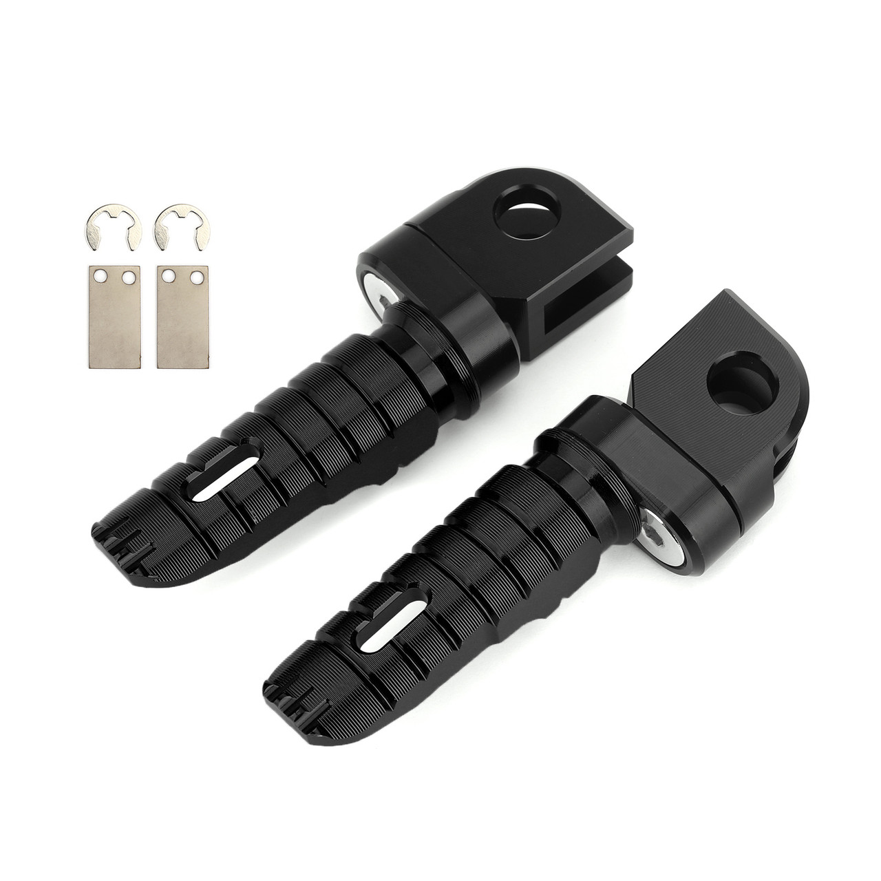 Front Footpegs Fit For KAWASAKI Z650 Z900 17-20 ER-6N 6F 09-16 ZX-10R 08-10 NINJA 650 250/R 1000/Z1000SX 12-20 Black