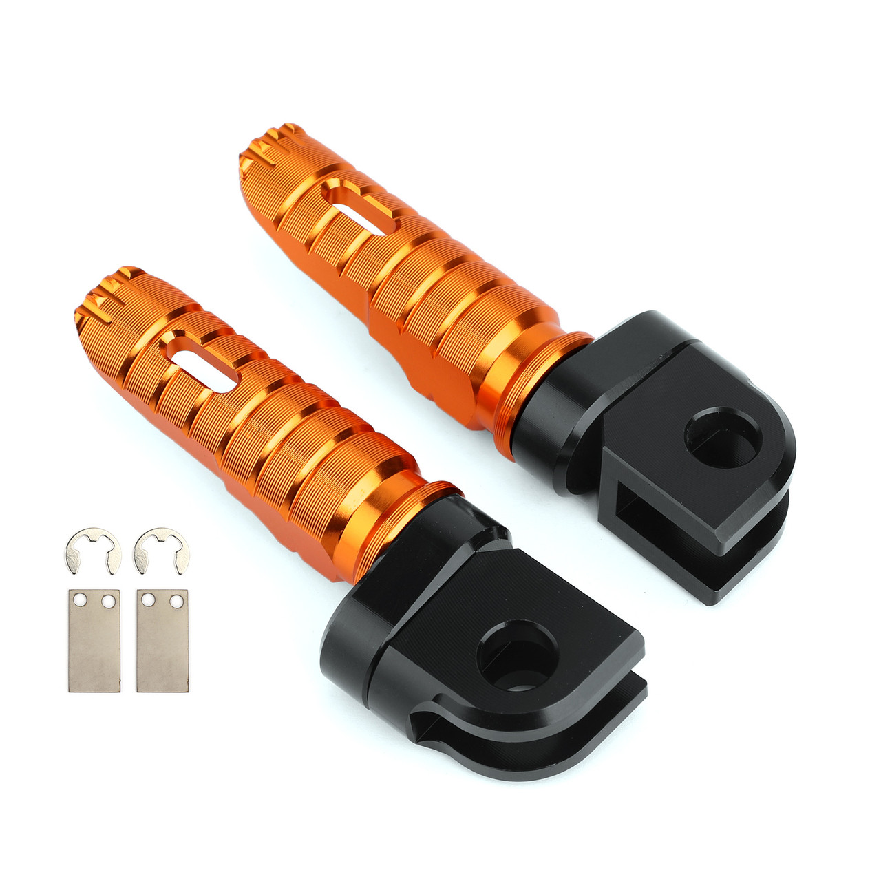 Front Footpegs Fit For KAWASAKI Z650 Z900 17-20 ER-6N 6F 09-16 ZX-10R 08-10 NINJA 650 250/R 1000/Z1000SX 12-20 Orange