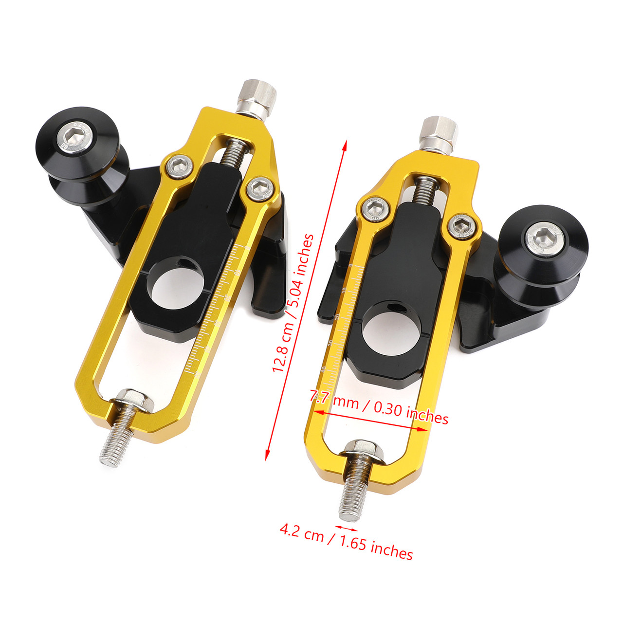 Chain Adjusters with Spool Tensioners Fit For Honda CB650R CBR650R 19-22 Gold