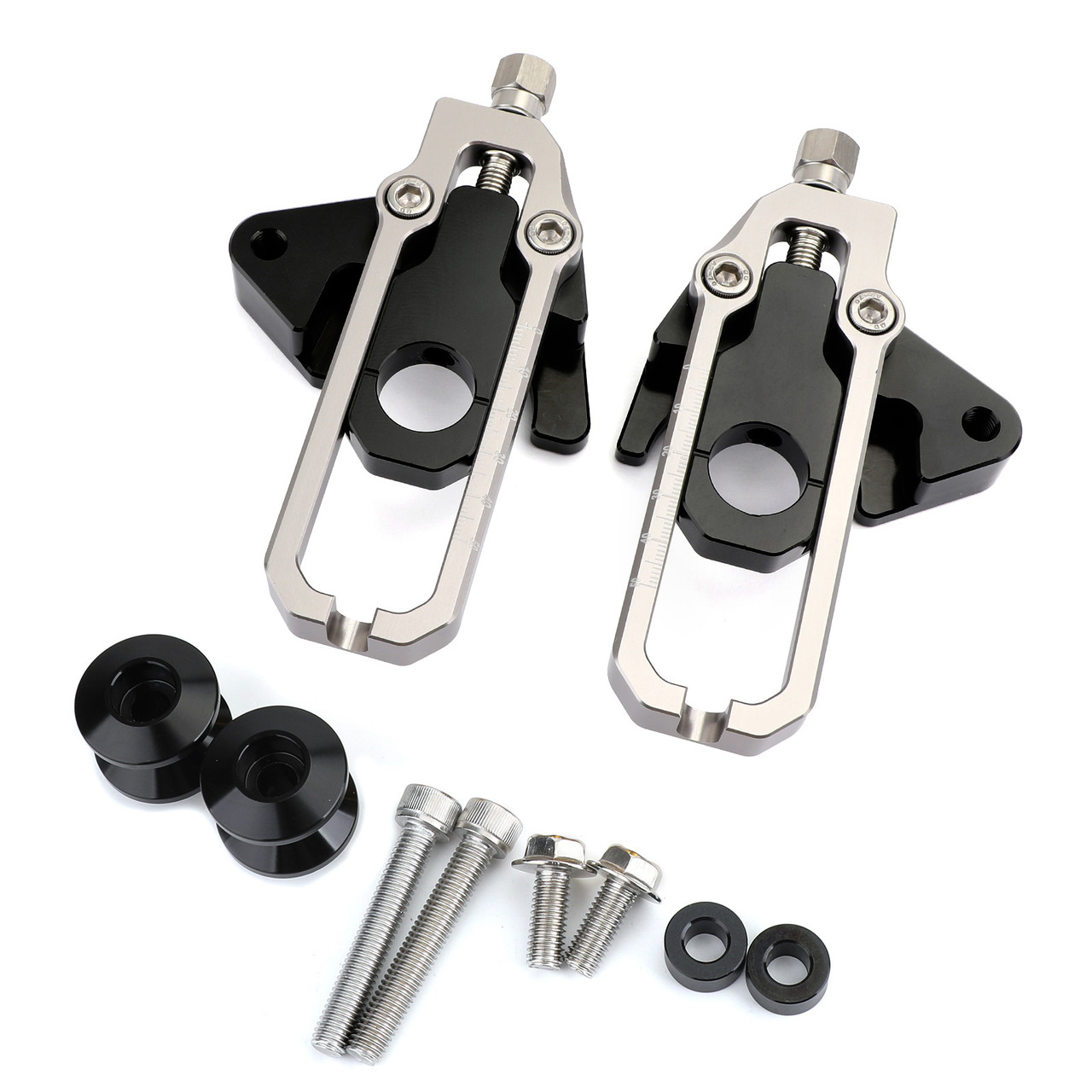 Chain Adjusters with Spool Tensioners Fit For Honda CB650R CBR650R 19-22 Titanium