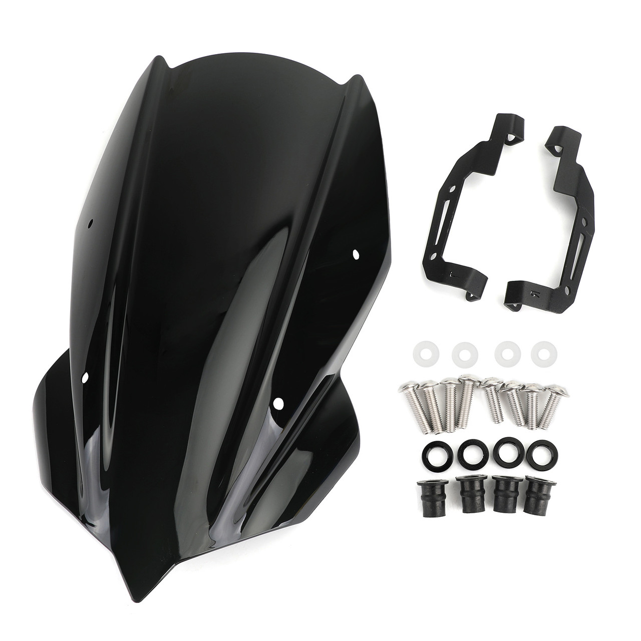 Windshield Windscreen Fit For Kawasaki Z400 19-20 Black