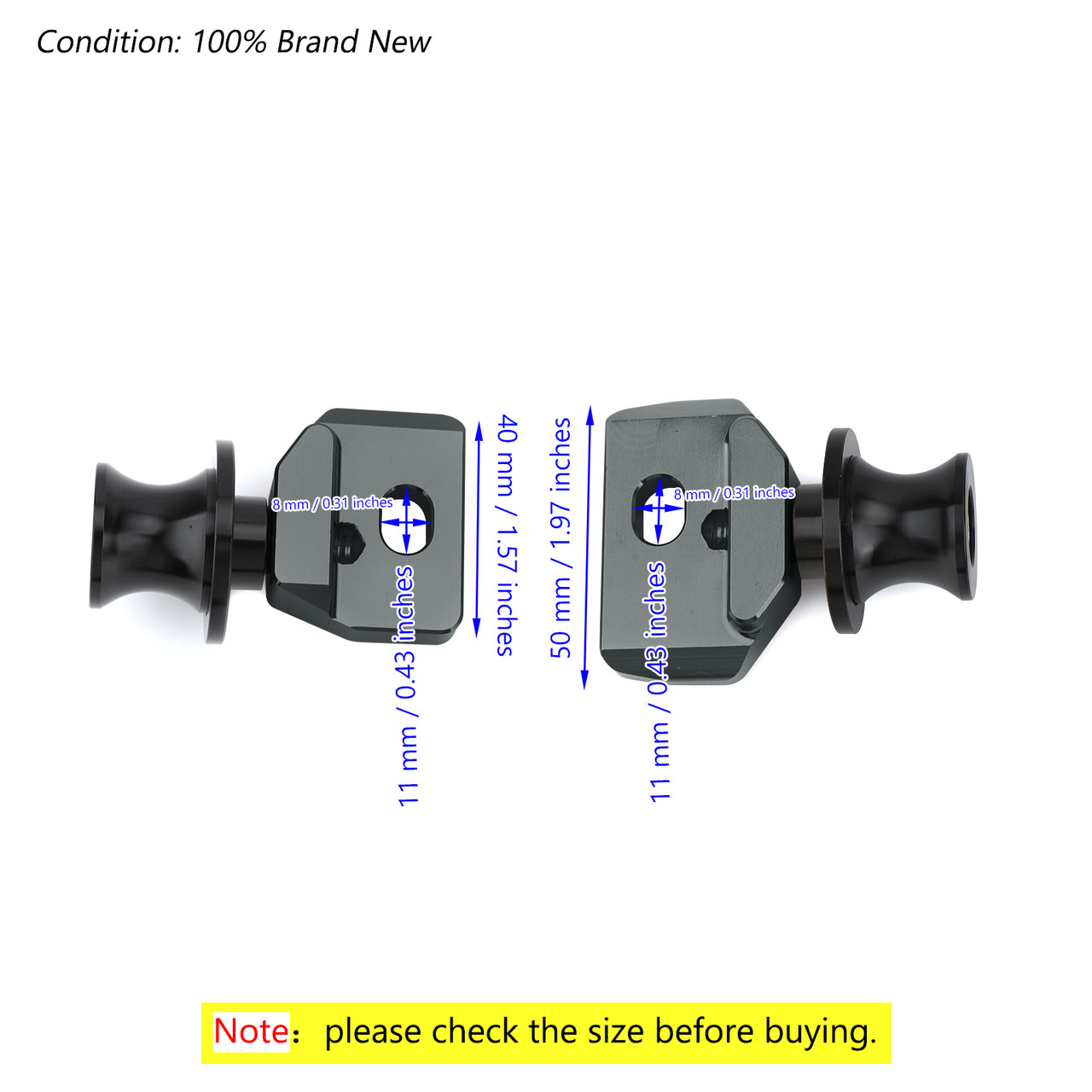 Chain Adjuster Block With Stand Spool Fit For Honda CB650R CBR650R 19-20 Titanium