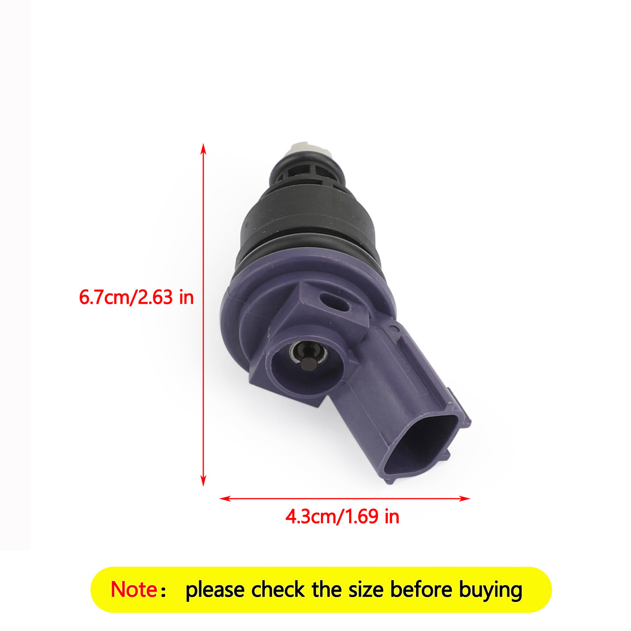 1PCS 375cc Fuel Injector 16600-67U01 Fit For Nissan 240SX/Silvia 91-98 200SX 240SX Silvia S14 S1 Fairlady Z32 Purple