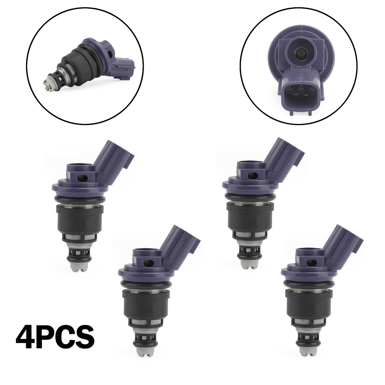 4PCS 375cc Fuel Injector 16600-67U01 Fit For Nissan 240SX/Silvia