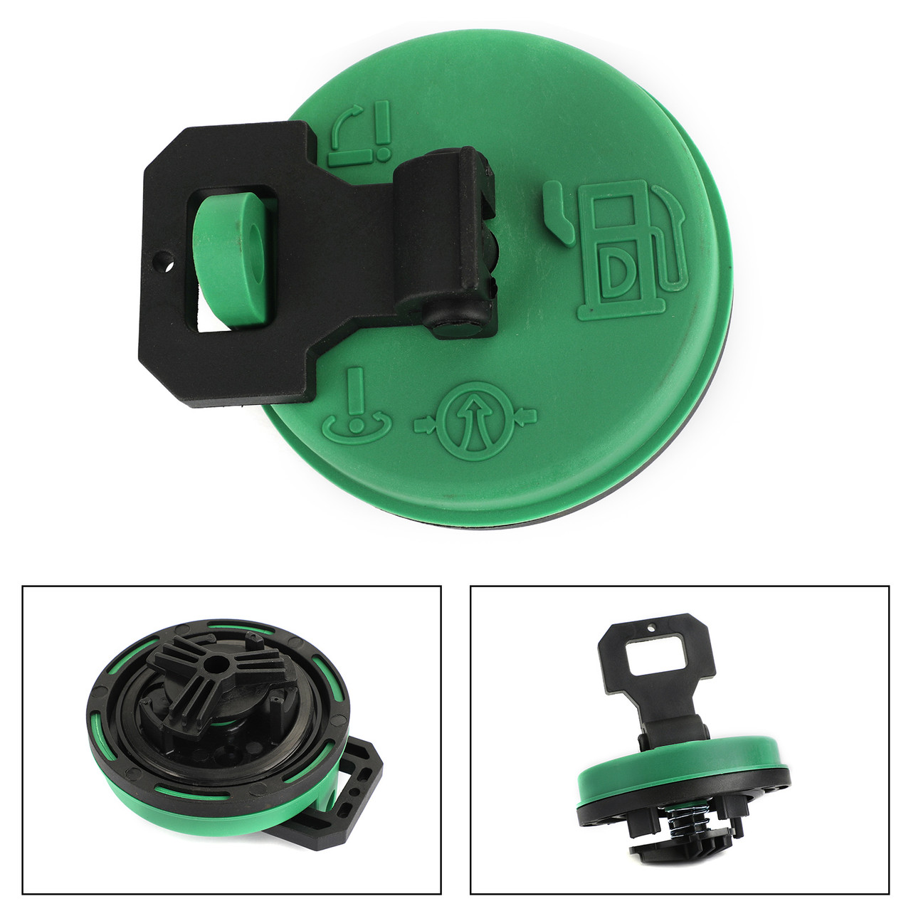 Locking Fuel Cap Fits For SKID STEER WHEEL LOADERS MULTI TERRAIN LOADER TELEHANDLER INTEGRATED TOOL CARRIER Green