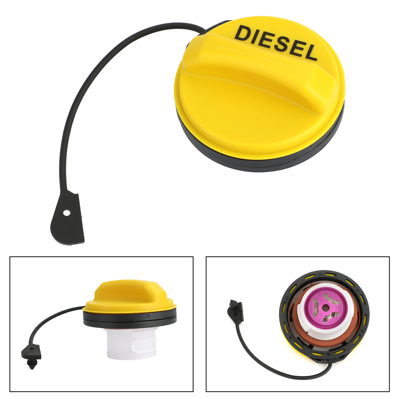Fuel Cap Fits For Land Rover Discovery 3 LR3 4 LR4 5 Range Rover Sport Yellow