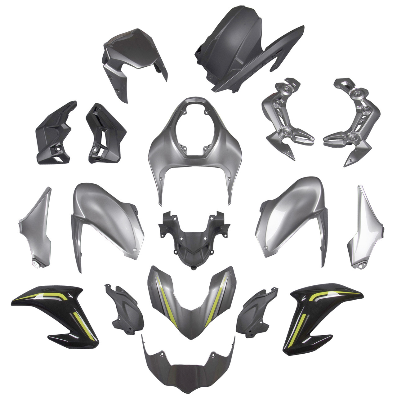 Fairing Kit Fits for Kawasaki Z900 2017-2019 Silver