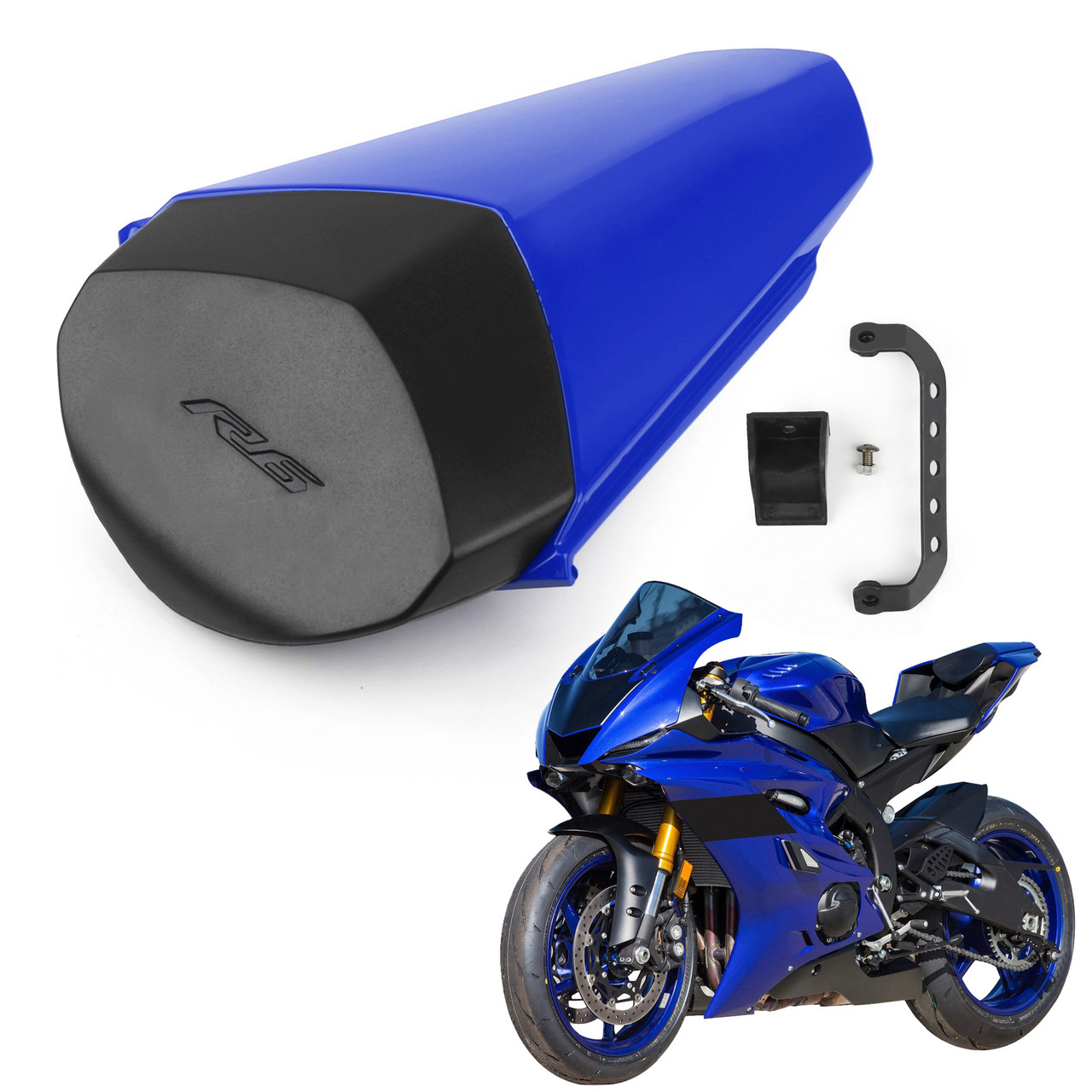 ABS Rear Seat Fairing Cover Cowl For Yamaha YZF-R6 YZF R6 17-20 Blue