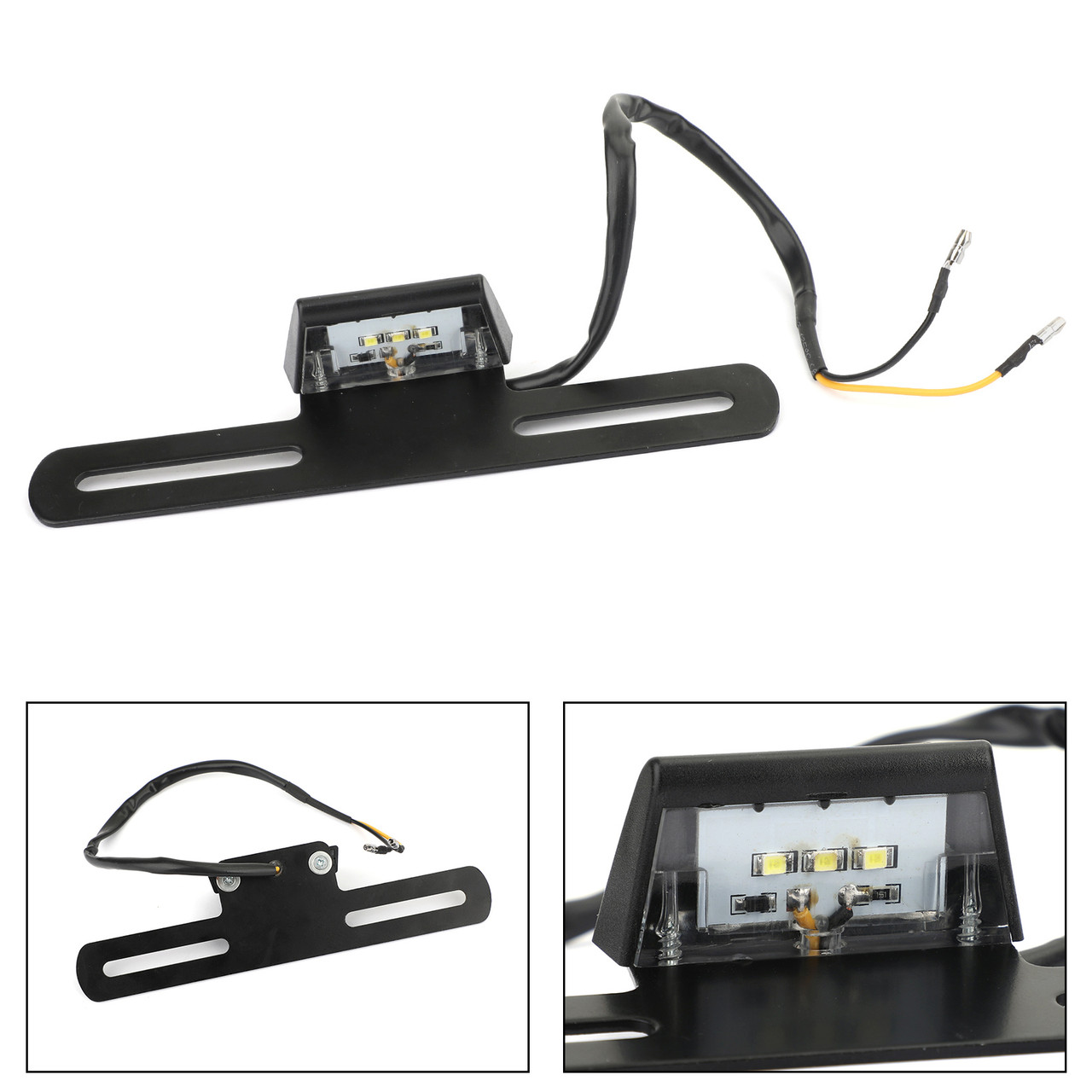 Universal License Plate Bracket Fit For Most Of Motorcycle Black