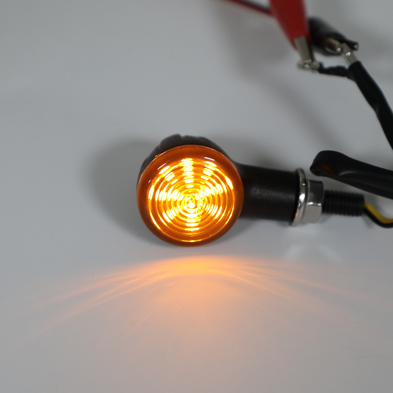 Bullet Turn Signal Light Universal Fit For Most of Motorcycle BlackS