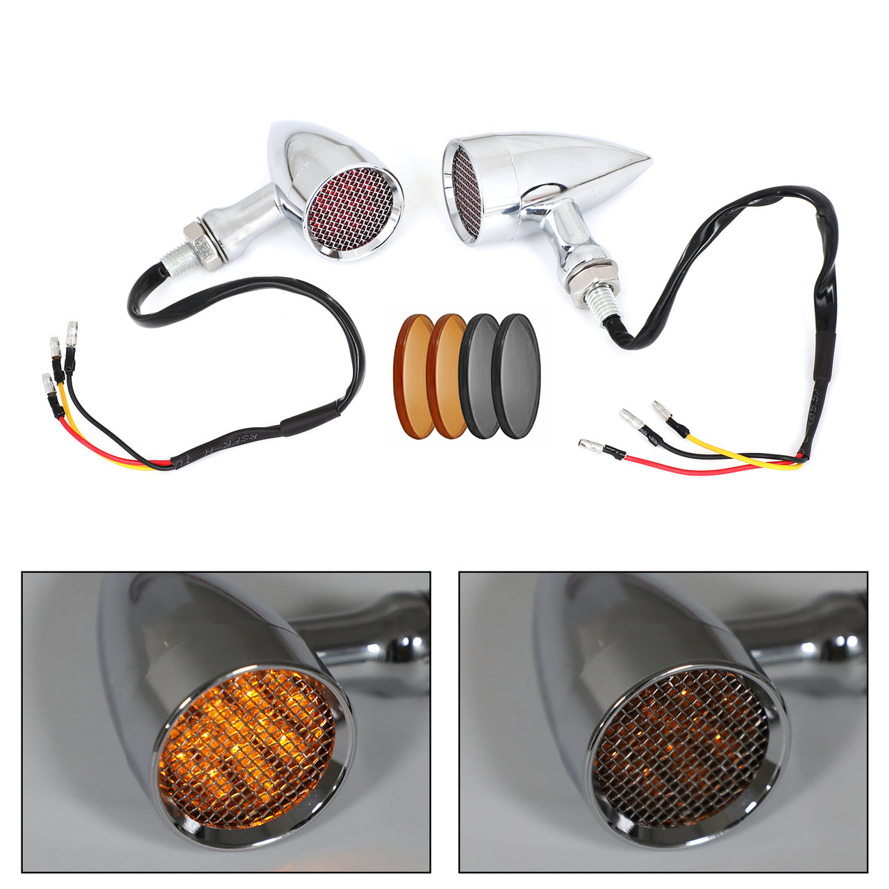 Mini Bullet Turn Signal Light Universal Fit For Most of Motorcycle
