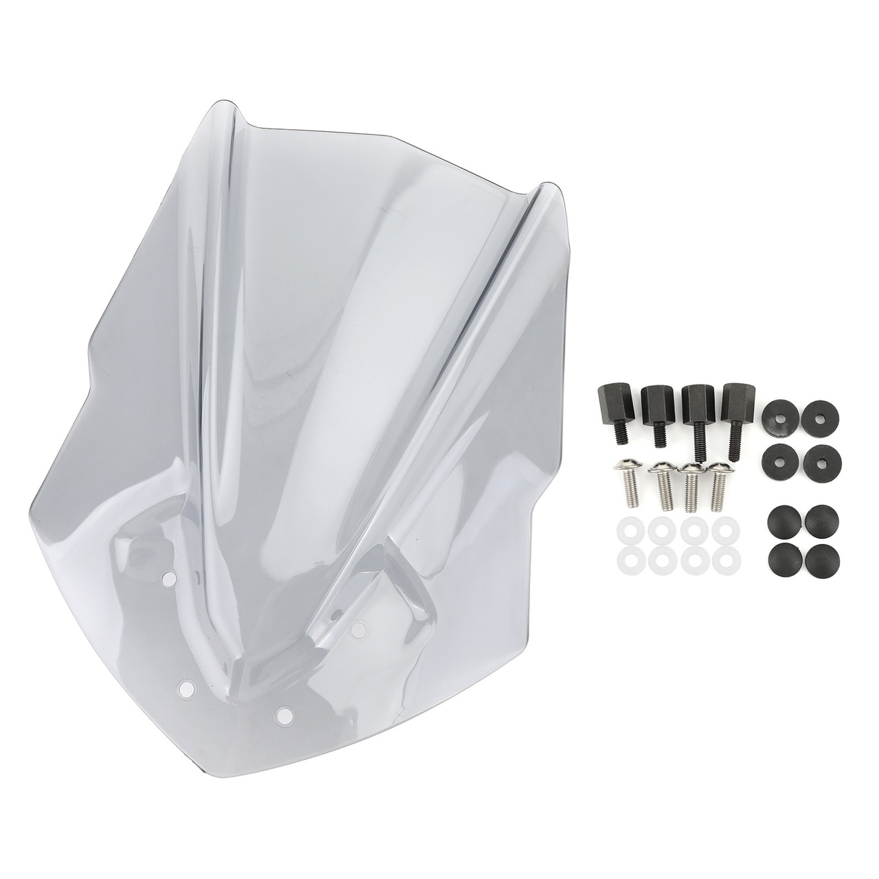 ABS Plastic Windshield Windscreen Fit For Yamaha MT125 15-19 Gray