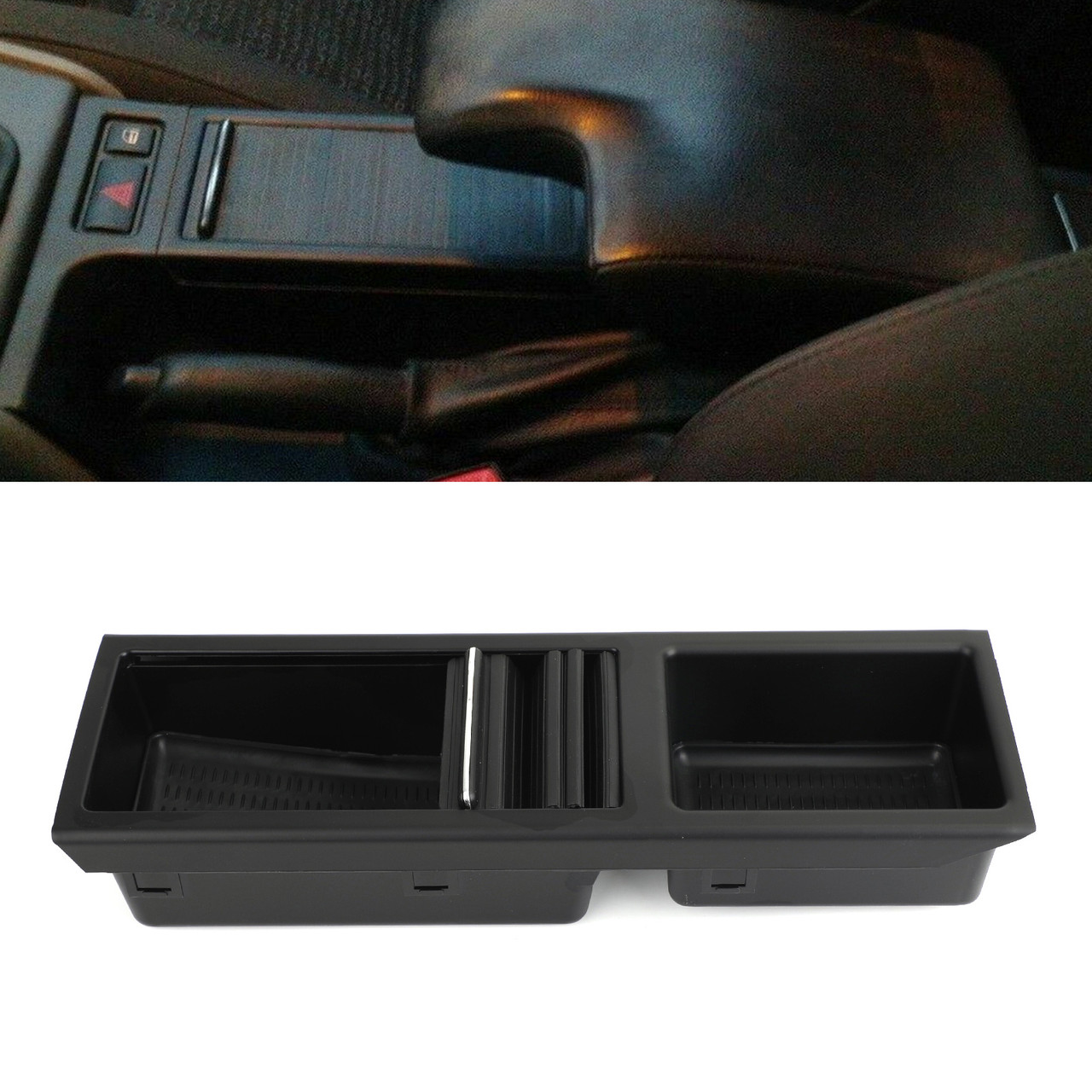 Center Console Storage Cup Holder Fits For BMW 3 Series E46 98-07 Black