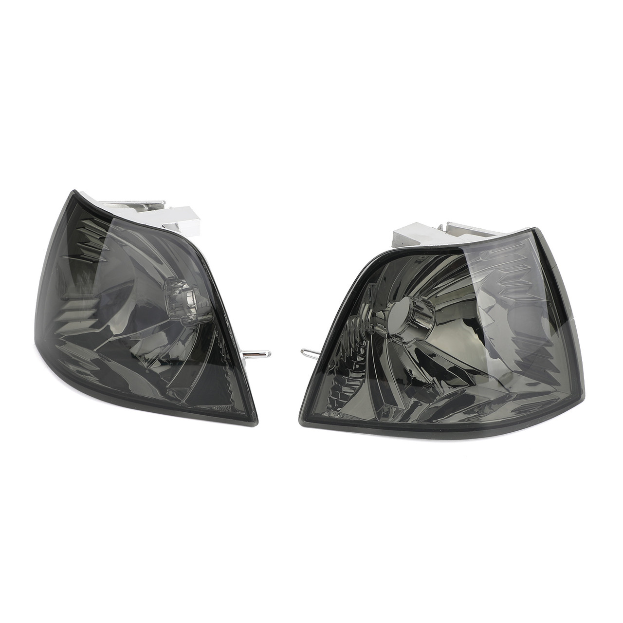 Smoke Corner Lights Parking Lamps PAIR Fits For BMW 3-Series E36 4DR 92-98 Smoke