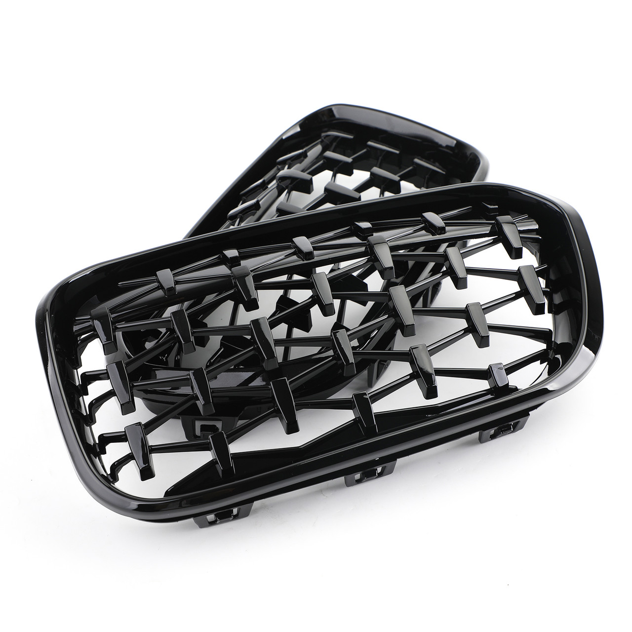 Meteor Black Front Kidney Grille Fit For BMW 1 Series F20/F21 15-17