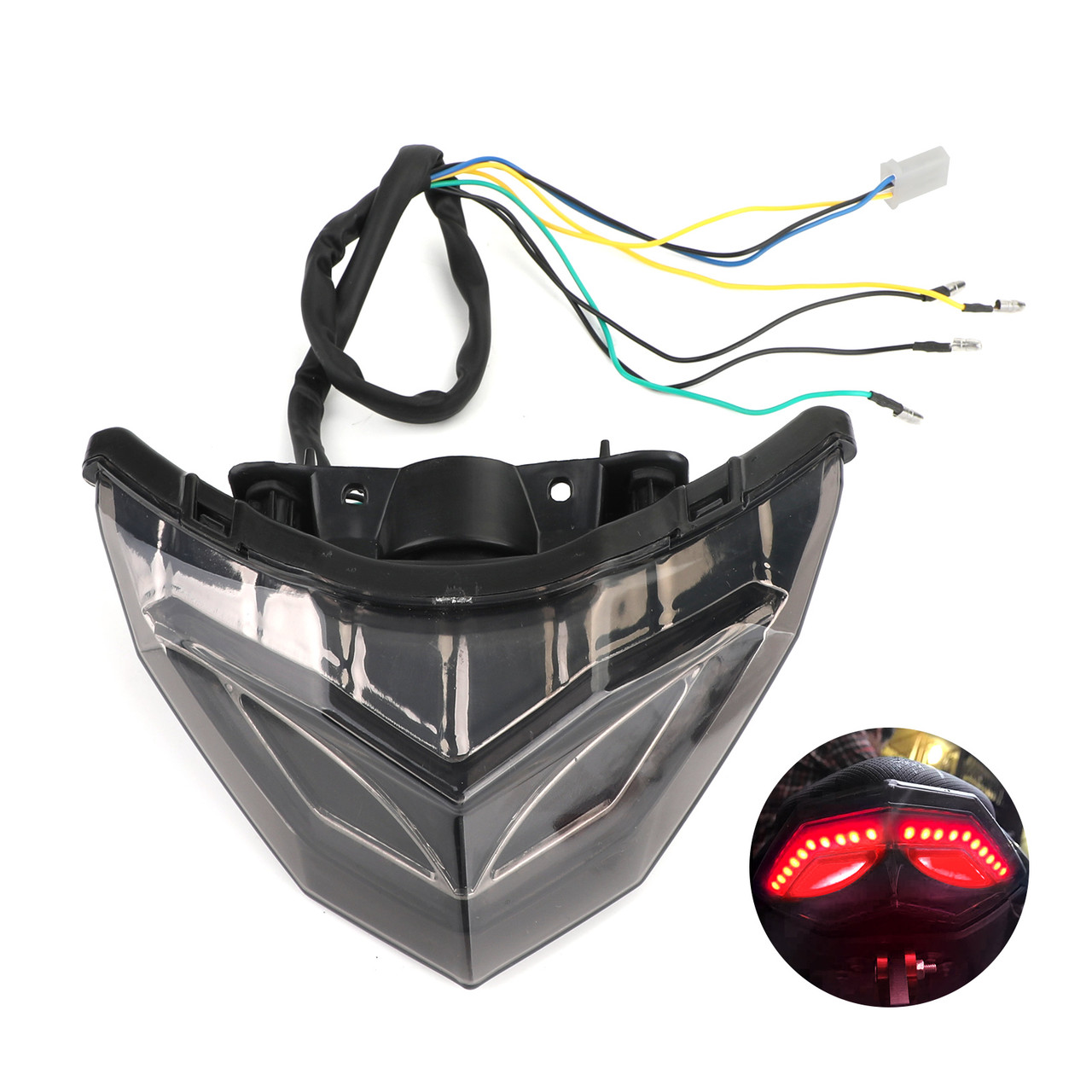 Taillight Fit for KAWASAKI Ninja 250 300 13-18 Red