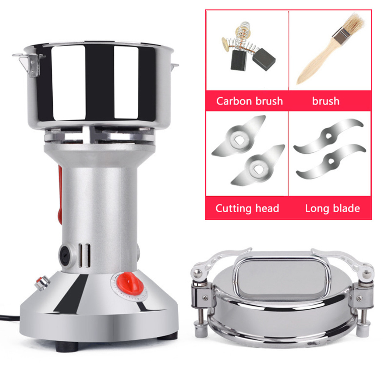 Electric Mill Cereal Machine 700g Herb Grain Mill Grinder-High Speed/Durable Life
