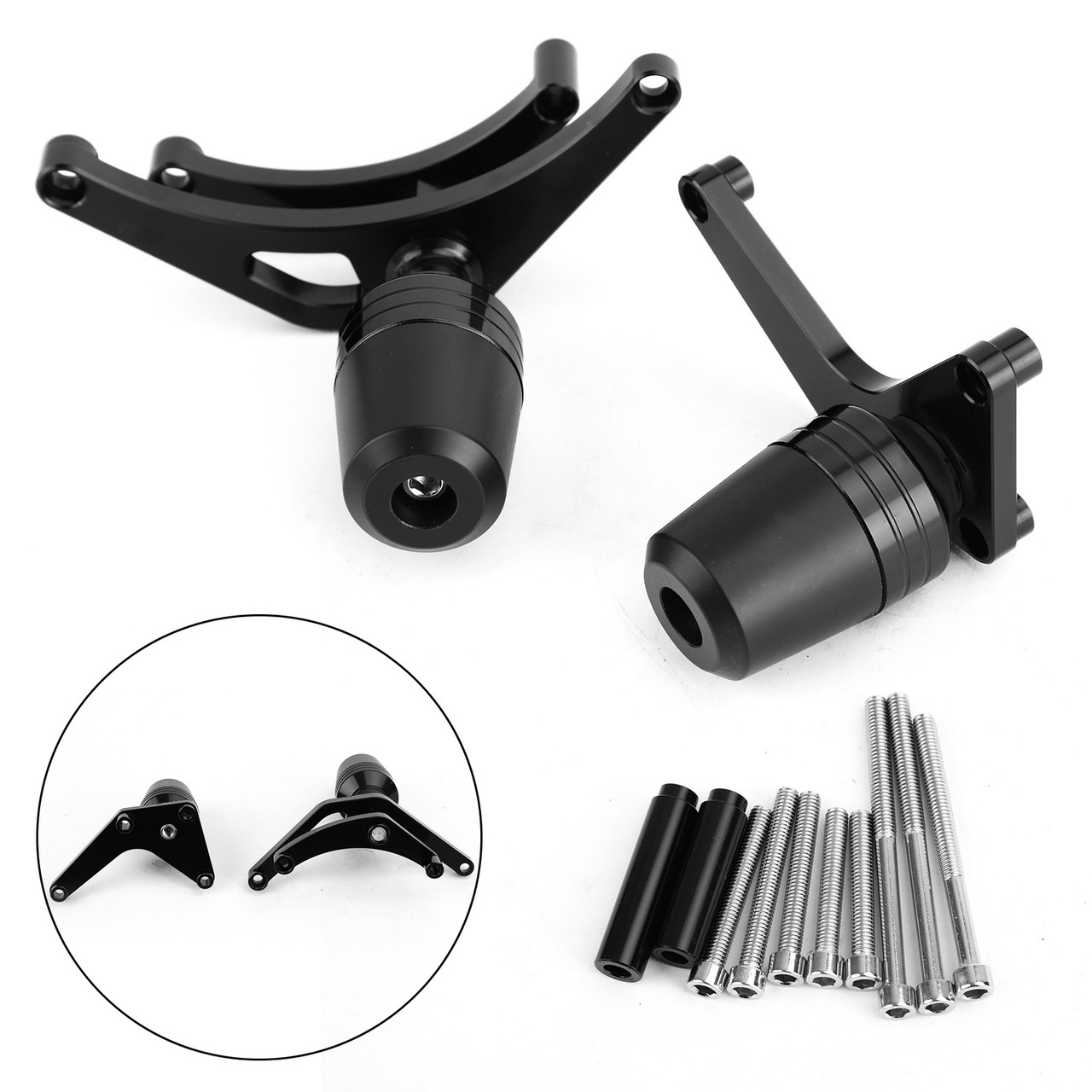 Frame Slider Anti Crash Protector Fit for Ducati Supersport 939 17-19 Black