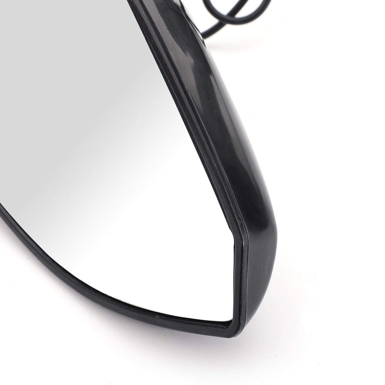 Black Rear View Side Mirrors With Turn Signals Fit For Triumph