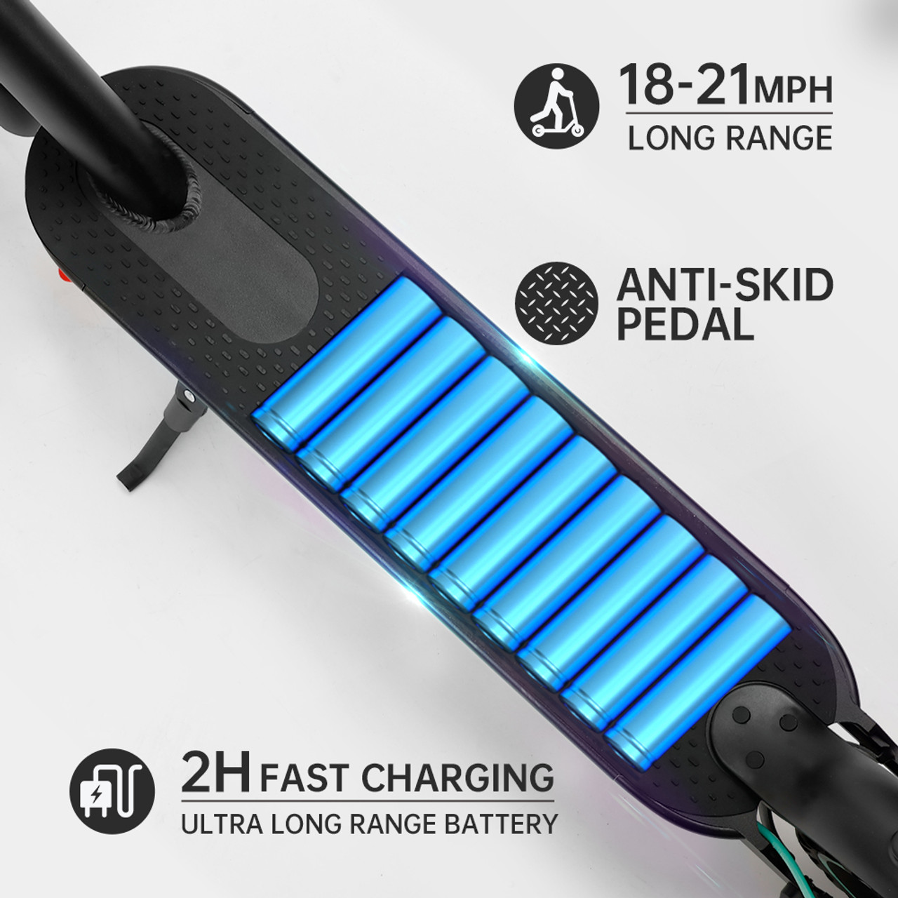 8.5" Folding Electric Scooter With app 350W 35KM Range 35km/h City Commute