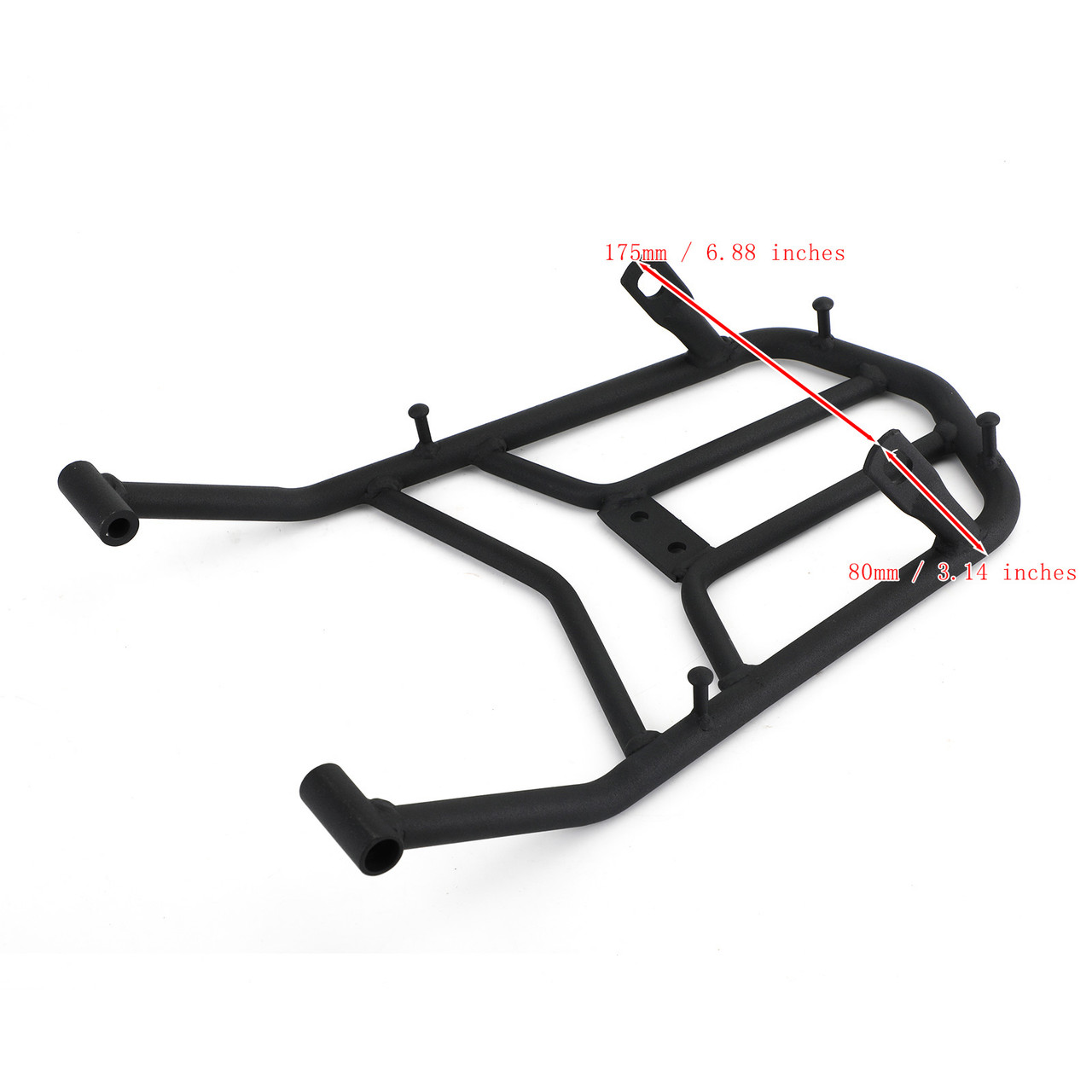 Rear Cargo Rack Luggage Support Shelf Fit for Honda CRF250M CRF250L Rally 12-19 Black