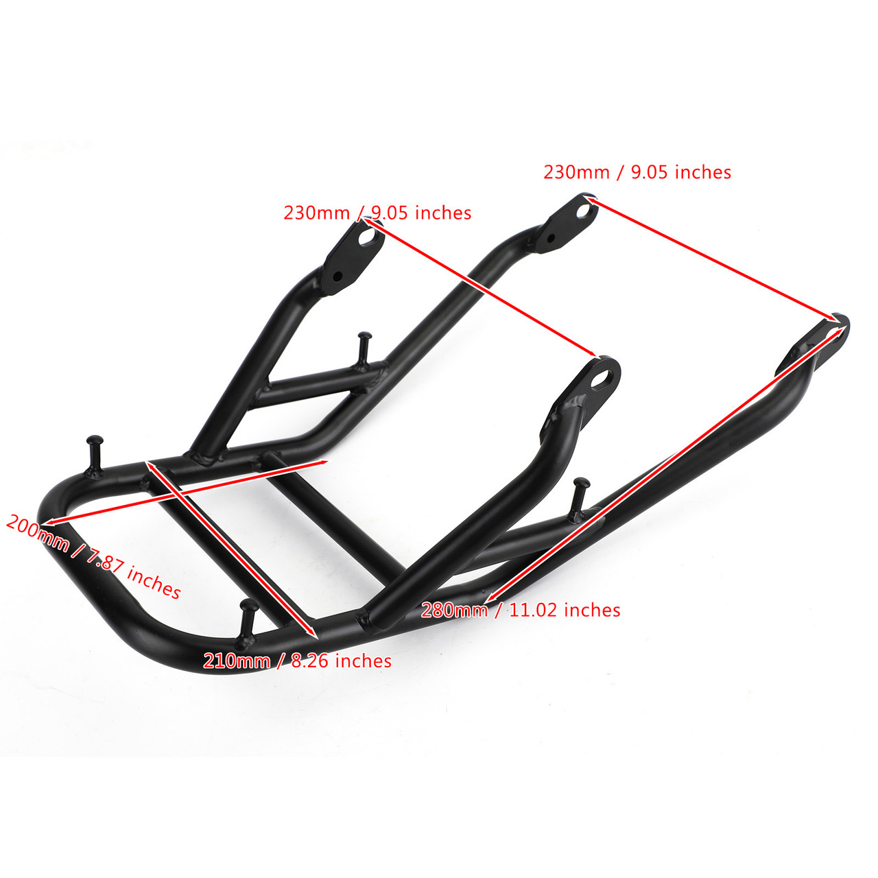 Rear Cargo Luggage Rack Carrier MountFit for Honda Rebel CMX300 CMX500 17-20 Black