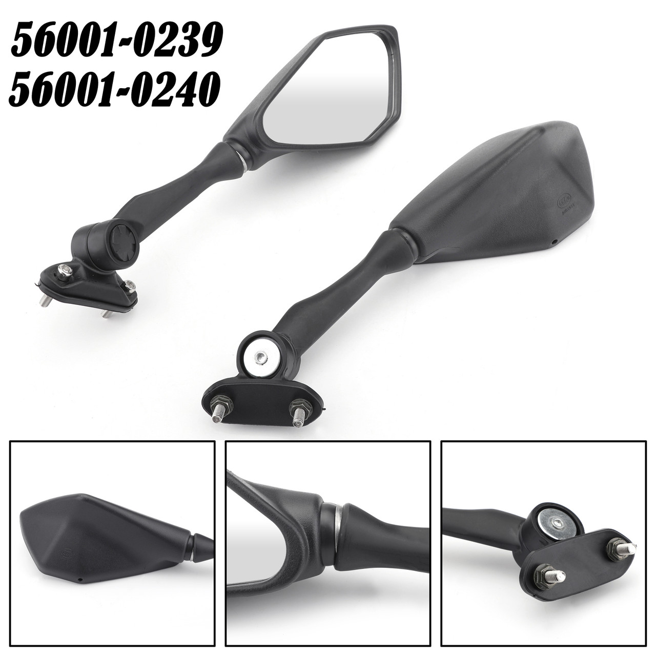 Motocycle Rear View Mirrors Fit For Kawasaki Ninja 250 Ex250 300