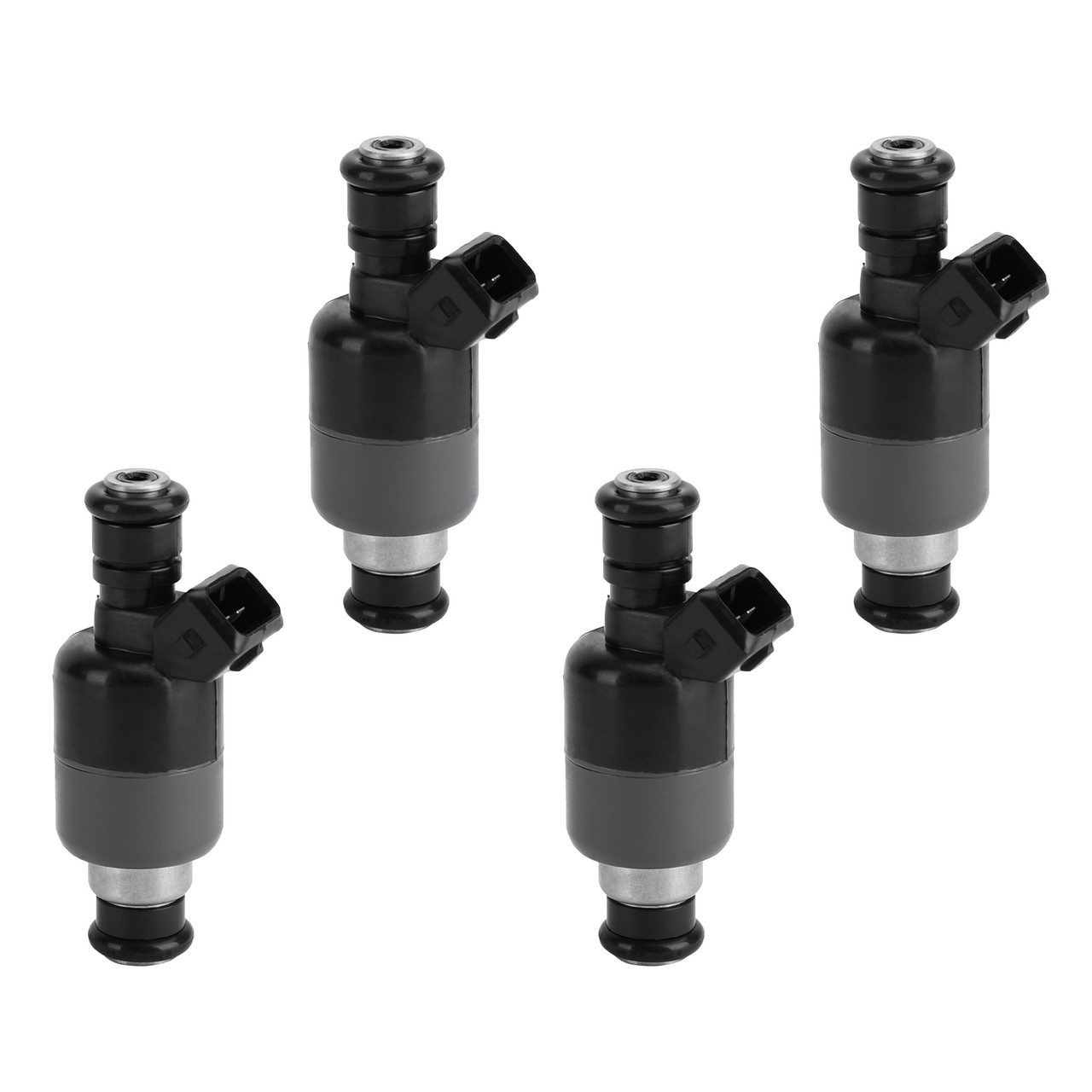 4PCS Fuel Injector Fit For Daewoo Lanos S Hatchback Sedan Sport Hatchback 99-02 Black 17103677 25176913